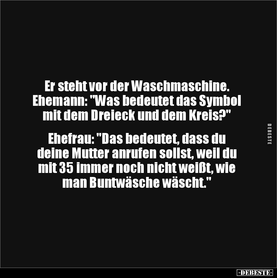 Er steht vor der Waschmaschine.... - Lustige Bilder | DEBESTE.de