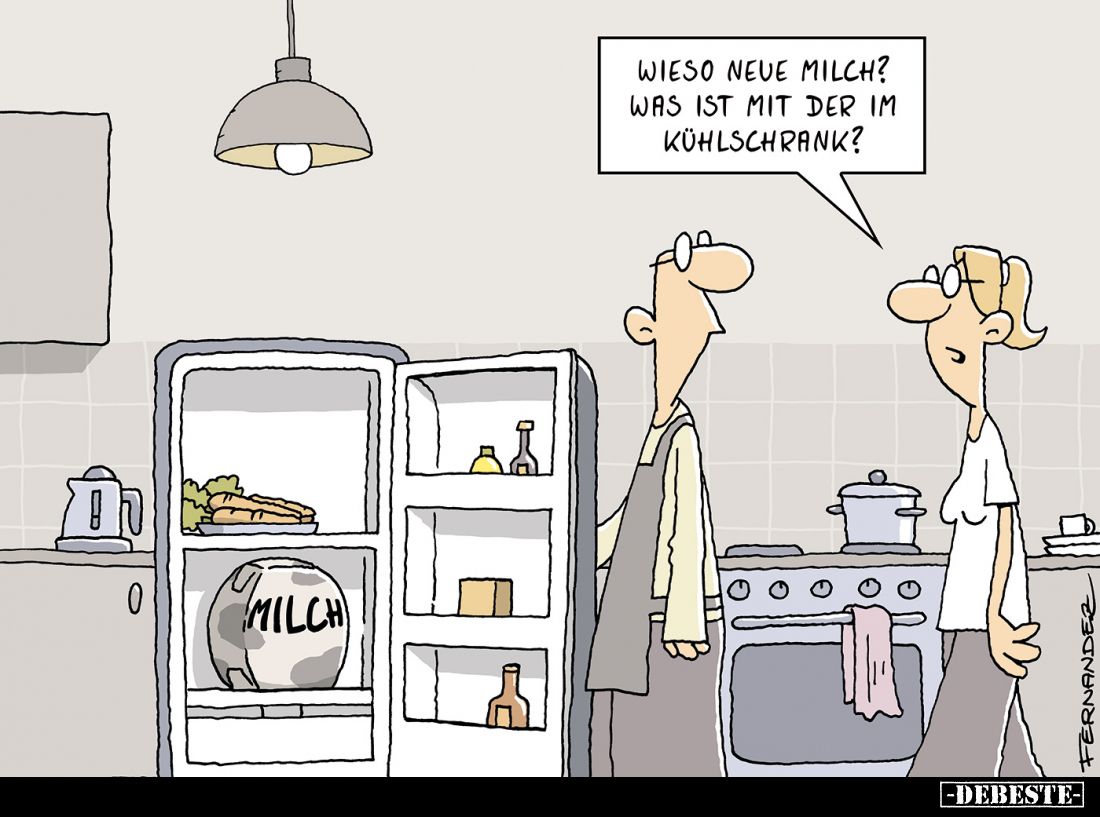 Wieso neue Milch? Was ist mit der im Kühlschrank?