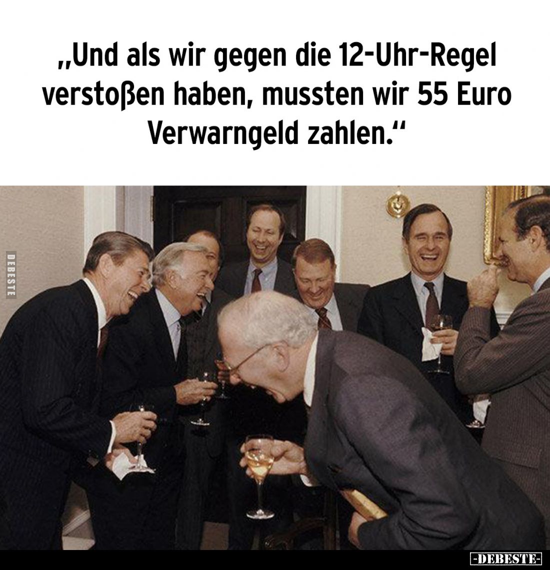 Und als wir gegen die 12-Uhr-Regel verstoßen haben, mussten wir 55 Euro Verwarngeld zahlen.