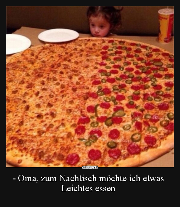 - Oma, zum Nachtisch möchte ich etwas Leichtes essen.. - Lustige Bilder | DEBESTE.de