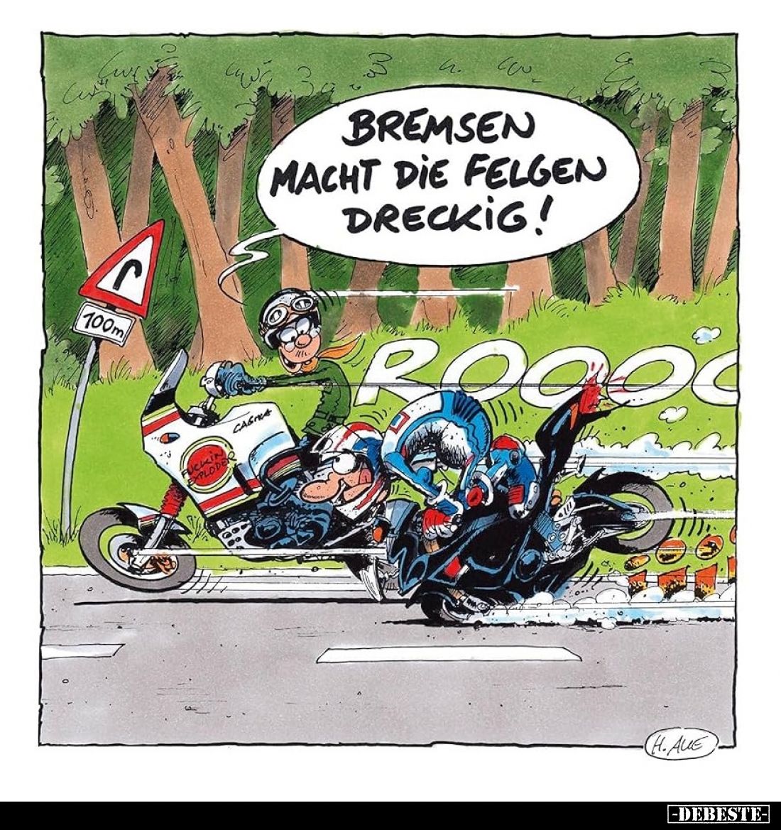 Bremsen macht die Felgen dreckig!