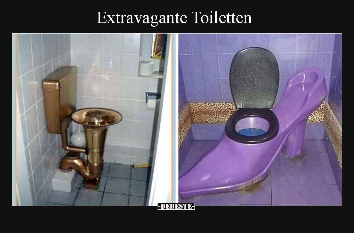 Extravagante Toiletten