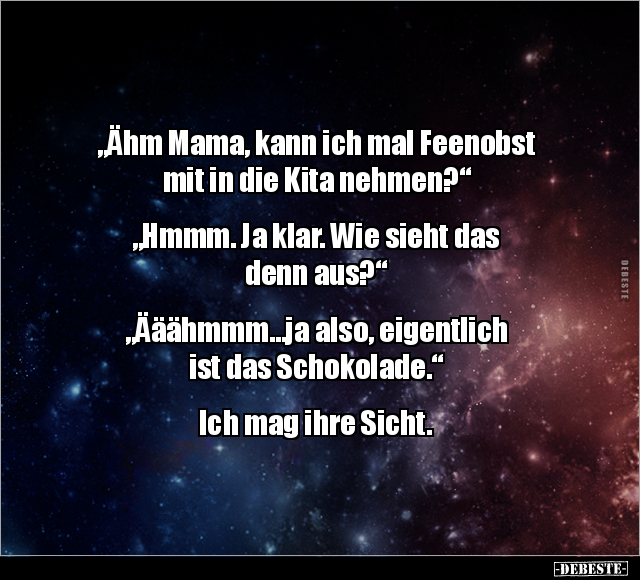 "Ähm Mama, kann ich mal Feenobst mit in die Kita.." - Lustige Bilder | DEBESTE.de
