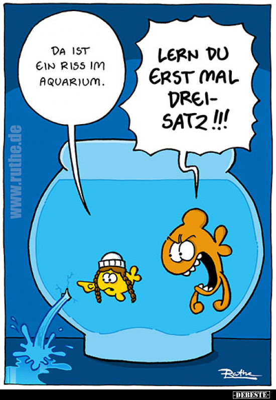 Da ist ein Riss im Aquarium.. - Lustige Bilder | DEBESTE.de