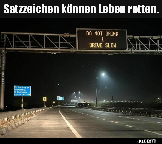 Satzzeichen können Leben retten... - Lustige Bilder | DEBESTE.de