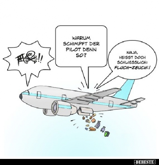 Warum schimpft der Pilot denn so?.. - Lustige Bilder | DEBESTE.de