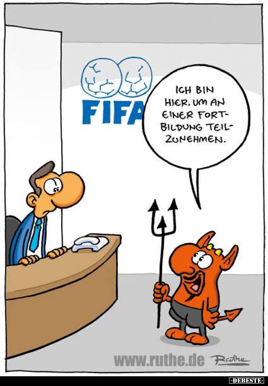 Ich bin hier, um an einer Fortbildung teilzunehmen.