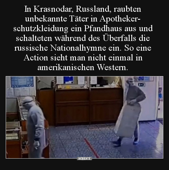 In Krasnodar, Russland, raubten unbekannte Täter in..