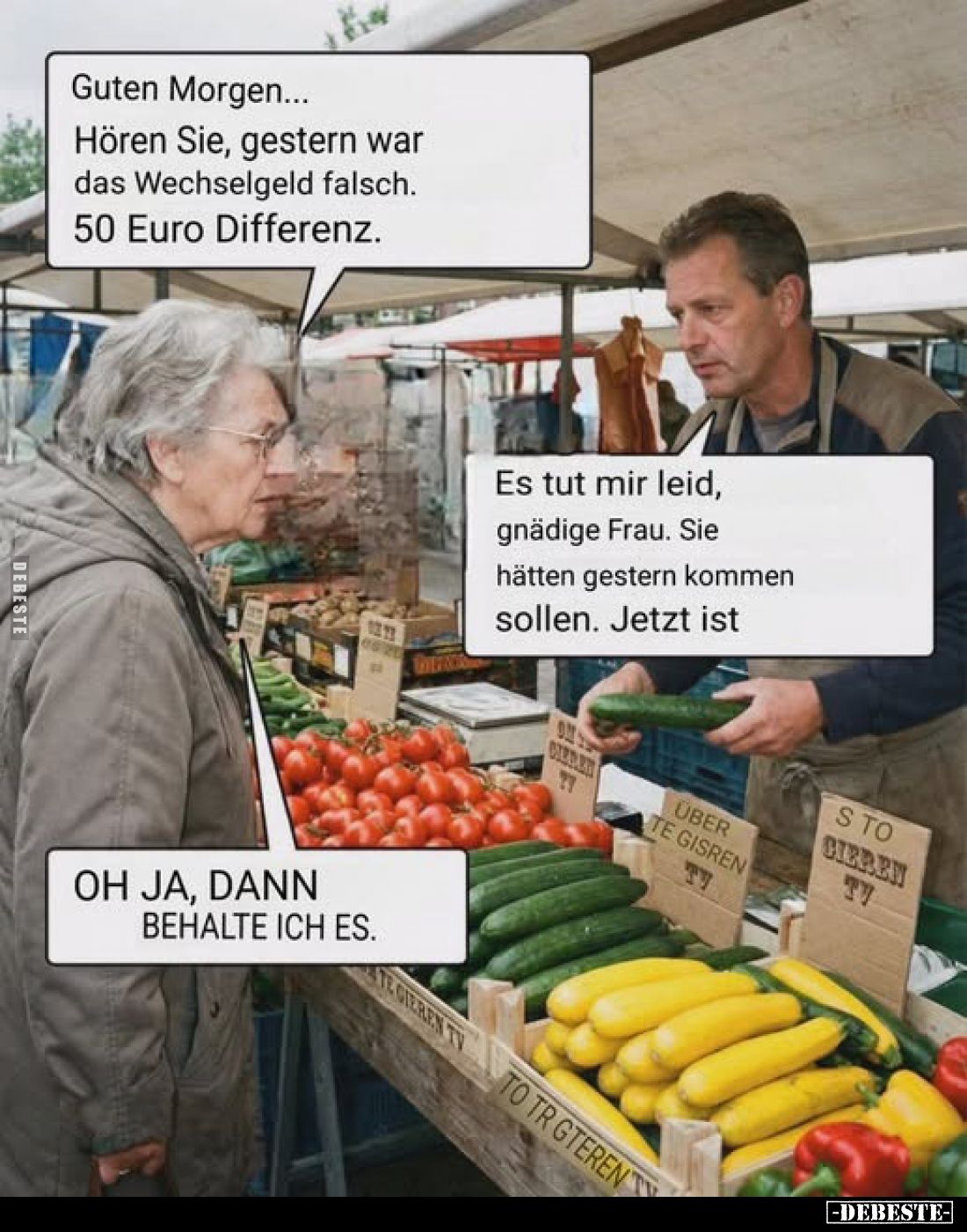 Guten Morgen... Hören Sie, gestern war das Wechselgeld falsch.. - Lustige Bilder | DEBESTE.de