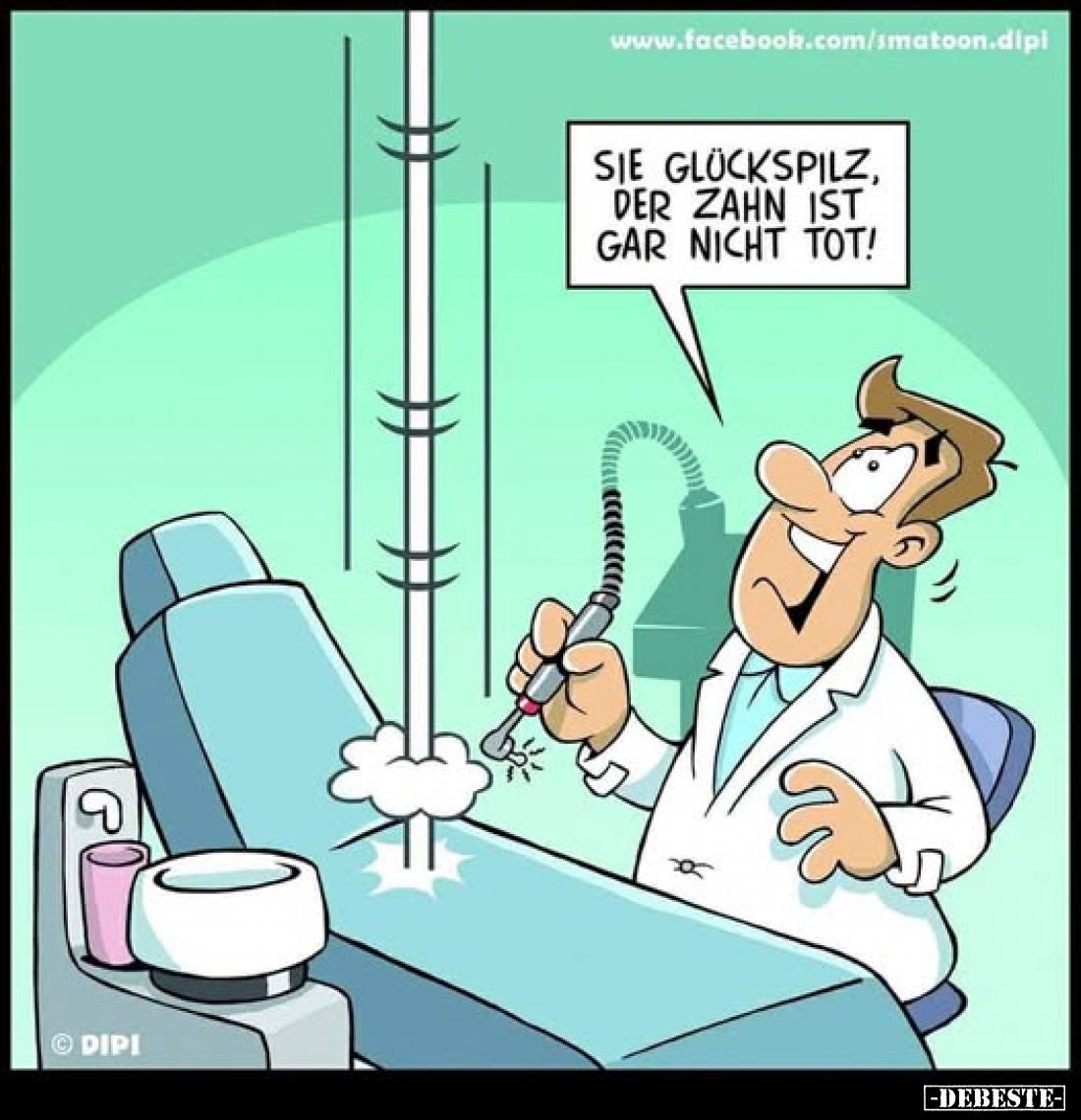 Sie Glückspilz, der Zahn ist gar nicht tot!.. - Lustige Bilder | DEBESTE.de