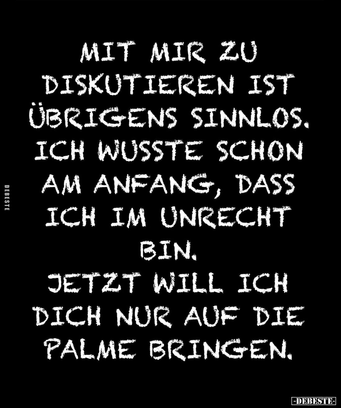 Mit mir zu diskutieren ist übrigens sinnlos. Ich wusste.. - Lustige Bilder | DEBESTE.de