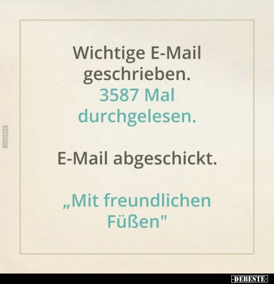 Wichtige E-Mail geschrieben... - Lustige Bilder | DEBESTE.de