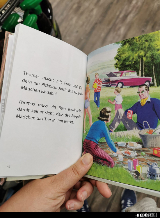Thomas macht mit Frau und Kindern ein Picknick.. - Lustige Bilder | DEBESTE.de
