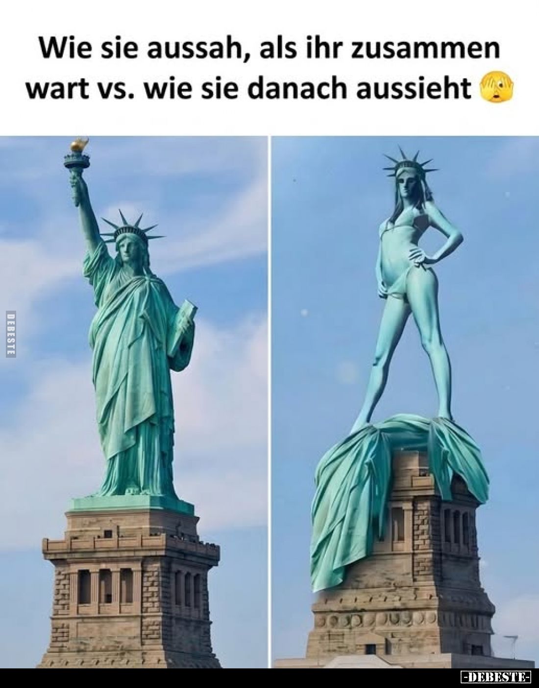 Wie sie aussah, als ihr zusammen wart vs. wie sie danach aussieht