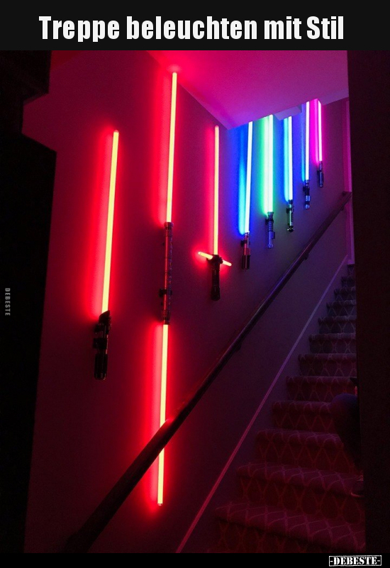 Treppe beleuchten mit Stil.. - Lustige Bilder | DEBESTE.de
