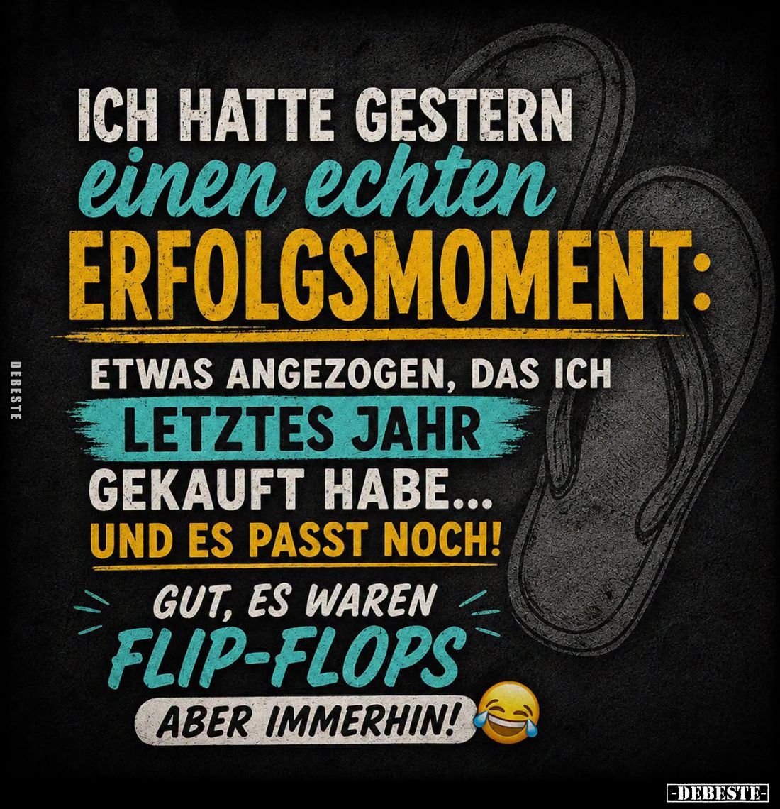 Ich hatte gestern einen echten Erfolgsmoment:
Etwas angezogen, das ich letztes Jahr gekauft habe... Und es passt noch!
Gut,...