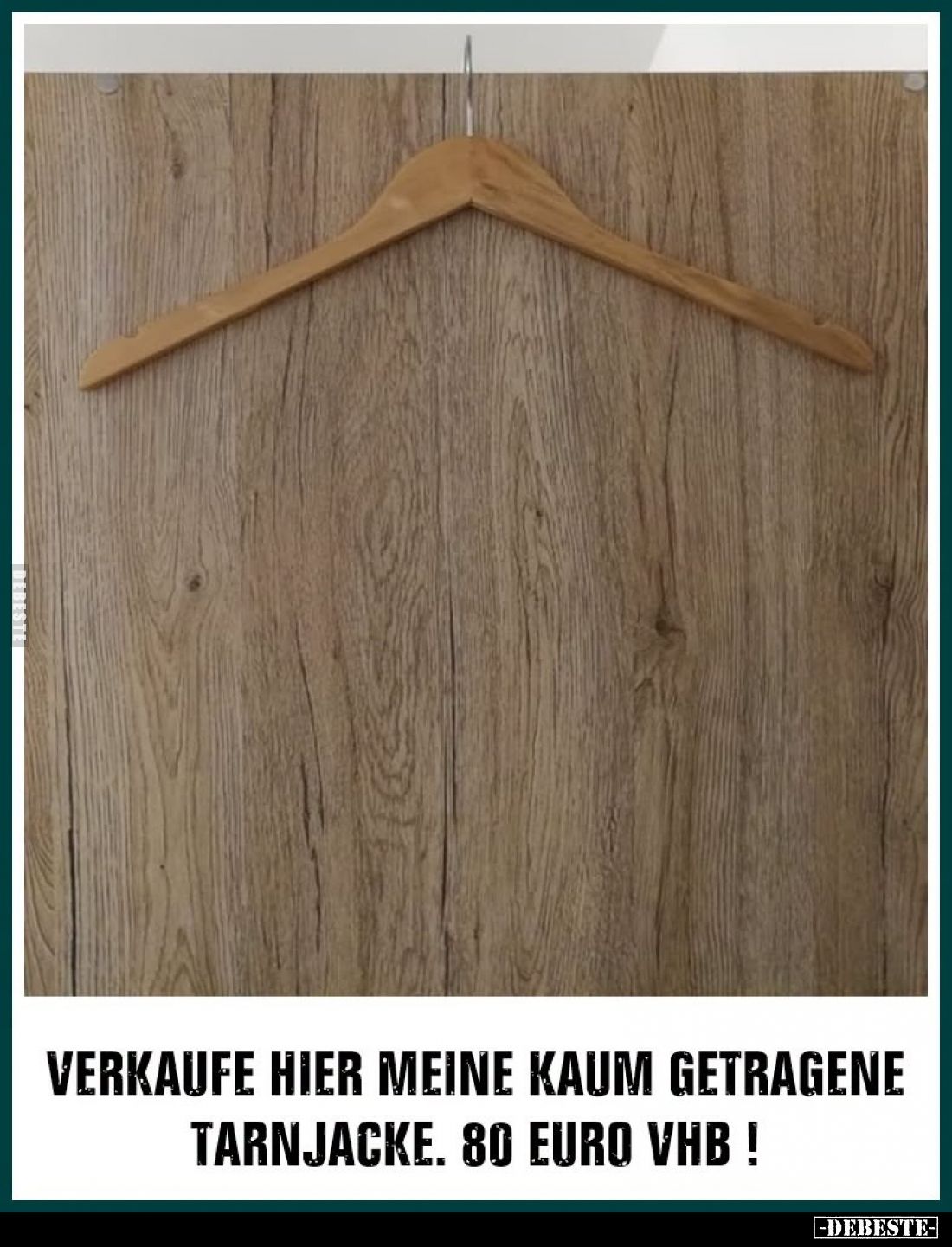 Verkaufe hier meine kaum getragene Tarnjacke. 80 Euro vhb!