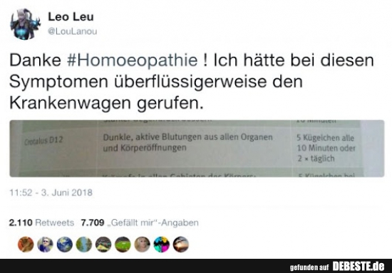 Danke Homeopathie!