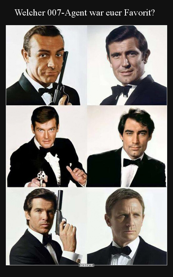 Welcher 007-Agent war euer Favorit?.. - Lustige Bilder | DEBESTE.de