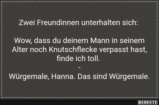 Zwei Freundinnen unterhalten sich..