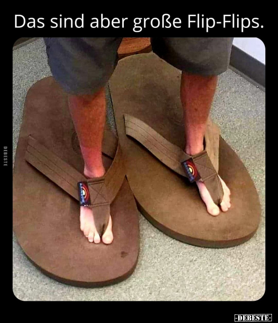 Das sind aber große Flip-Flips.