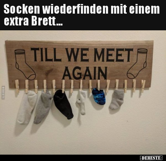 Socken wiederfinden mit einem extra Brett... - Lustige Bilder | DEBESTE.de