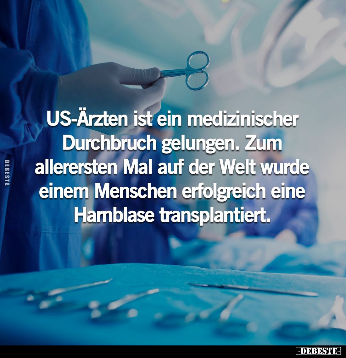 US-Ärzten ist ein medizinischer Durchbruch gelungen. Zum allerersten Mal auf der Welt wurde einem Menschen erfolgreich eine H...
