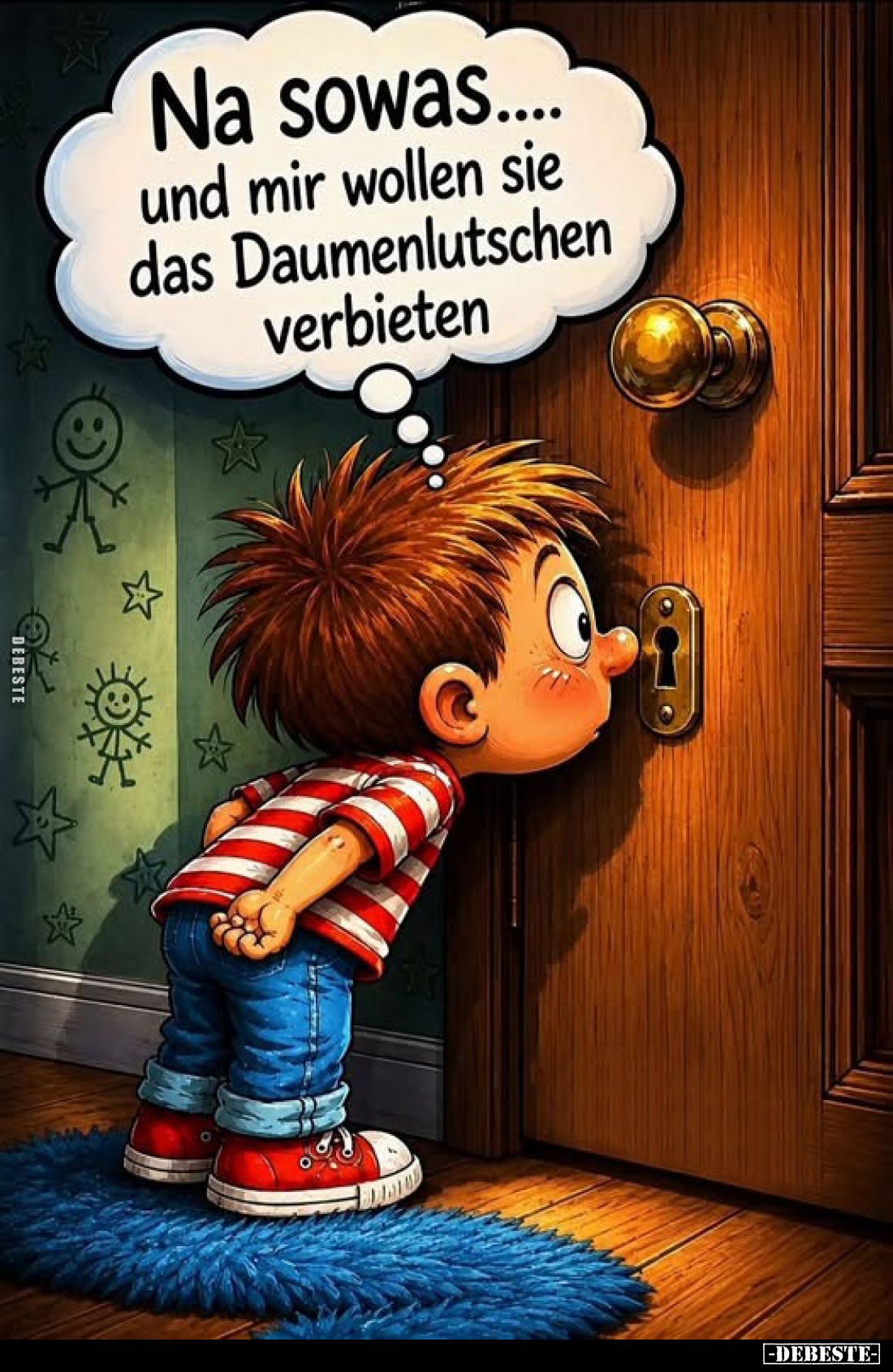 Na sowas.... und mir wollen sie das Daumenlutschen verbieten