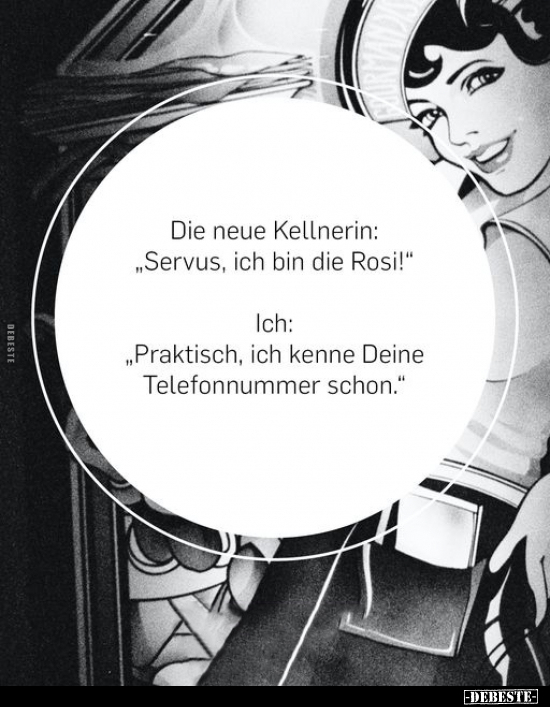 Die neue Kellnerin: "Servus, ich bin die Rosi!".. - Lustige Bilder | DEBESTE.de
