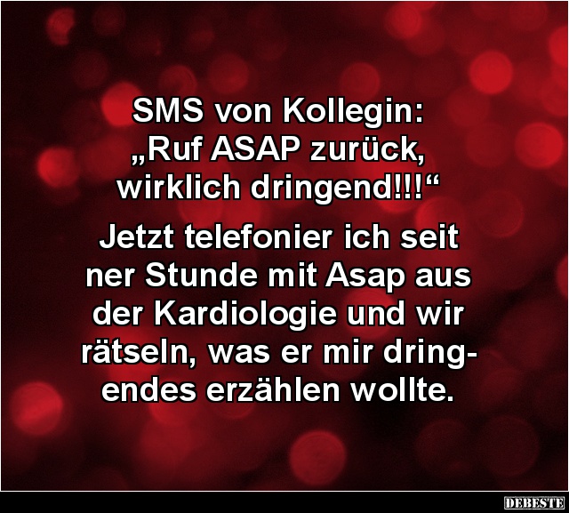SMS von Kollegin... - Lustige Bilder | DEBESTE.de