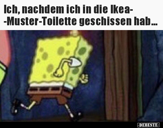 Ich, nachdem ich in die IkeaMuster-Toilette geschissen.. - Lustige Bilder | DEBESTE.de