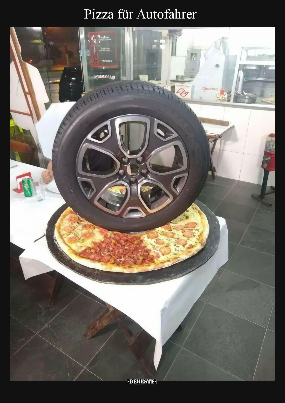 Pizza für Autofahrer