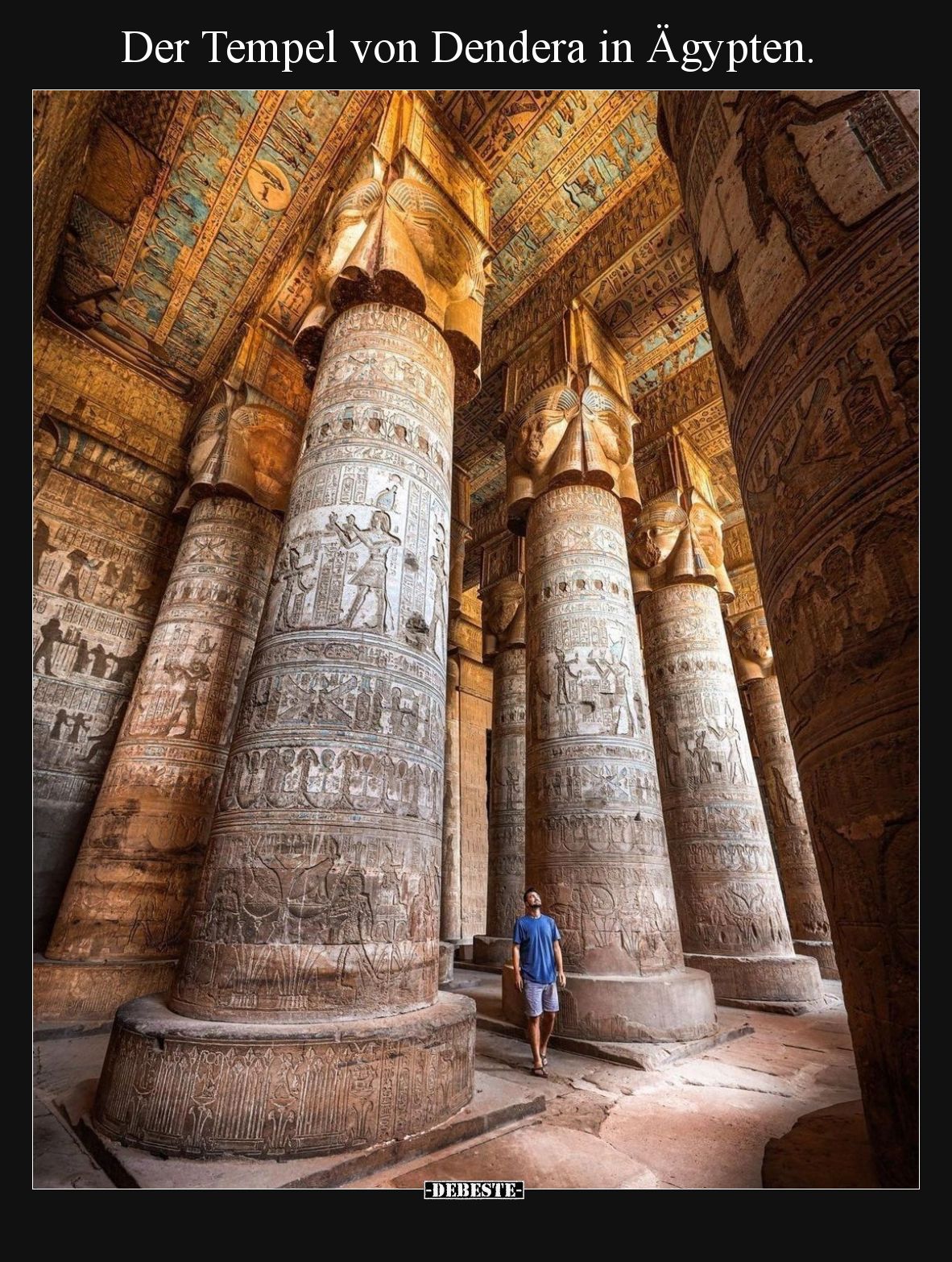 Der Tempel von Dendera in Ägypten.