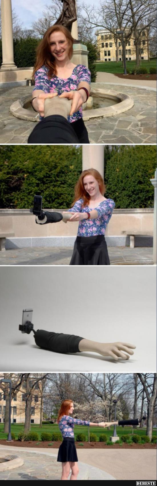 Der Selfiestick für Einsame - Lustige Bilder | DEBESTE.de