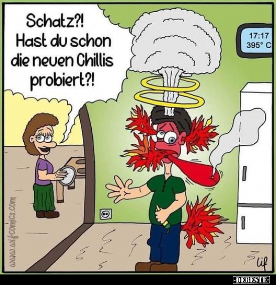 Schatz? Hast du schon die neuen Chillis probiert?!.. - Lustige Bilder | DEBESTE.de