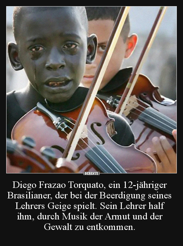 Diego Frazao Torquato, ein 12-jähriger Brasilianer, der..