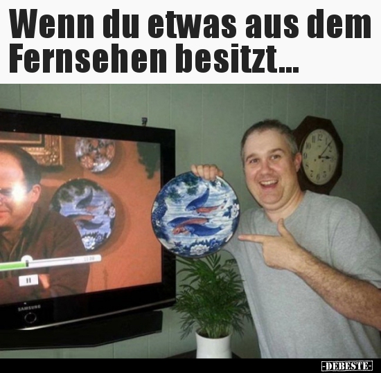 Wenn du etwas aus dem Fernsehen besitzt... - Lustige Bilder | DEBESTE.de