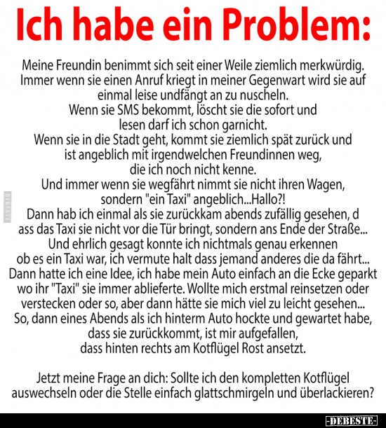 Ich habe ein Problem: