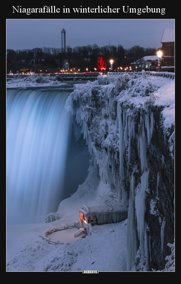 Niagarafälle in winterlicher Umgebung.. - Lustige Bilder | DEBESTE.de