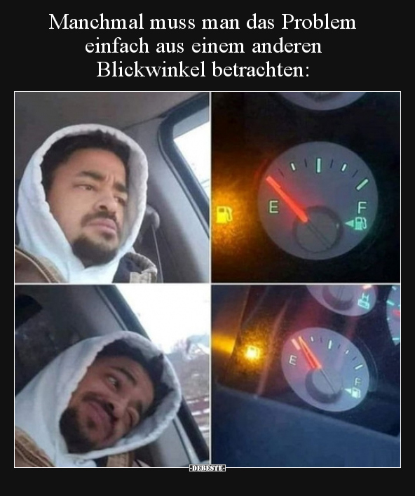 Manchmal muss man das Problem einfach aus einem anderen..