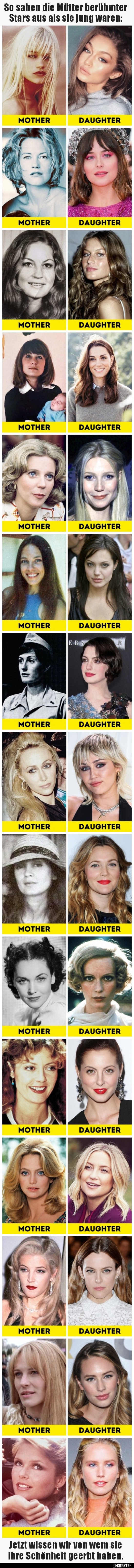 So sahen die Mütter berühmter Stars aus als sie jung.. - Lustige Bilder | DEBESTE.de