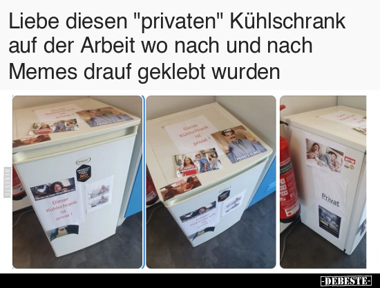 Liebe diesen "privaten" Kühlschrank auf der Arbeit.. - Lustige Bilder | DEBESTE.de