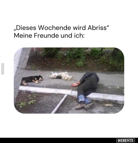 "Dieses Wochende wird Abriss".. - Lustige Bilder | DEBESTE.de