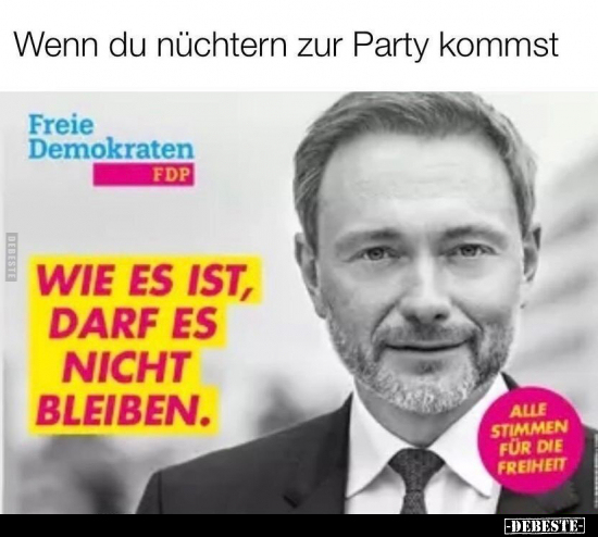 Wenn du nüchtern zur Party kommst.. - Lustige Bilder | DEBESTE.de