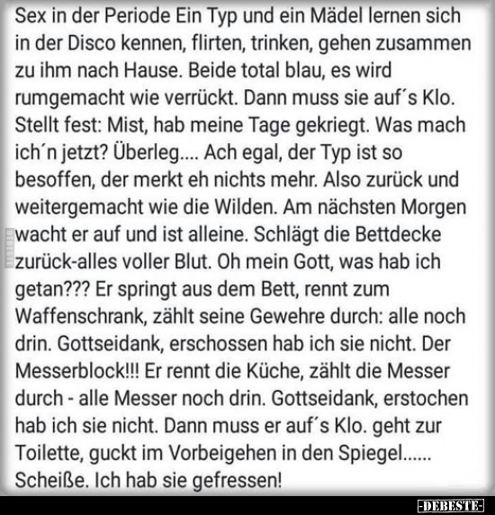 S*ex in der Periode.. - Lustige Bilder | DEBESTE.de