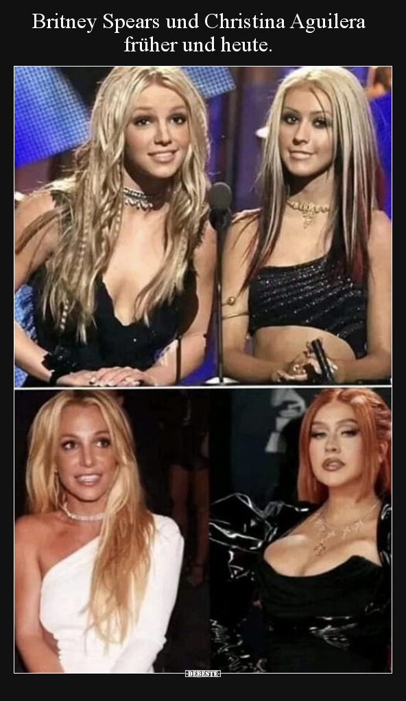 Britney Spears und Christina Aguilera früher und heute... - Lustige Bilder | DEBESTE.de