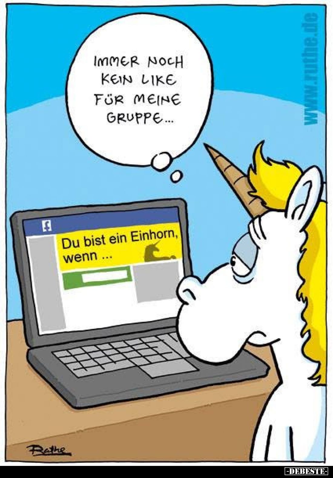 Immer noch kein Like für meine Gruppe...
-
Du bist ein Einhorn, wenn ...