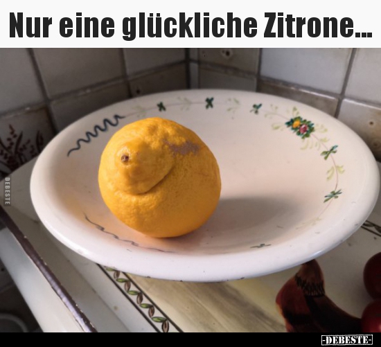 Nur eine glückliche Zitrone... - Lustige Bilder | DEBESTE.de