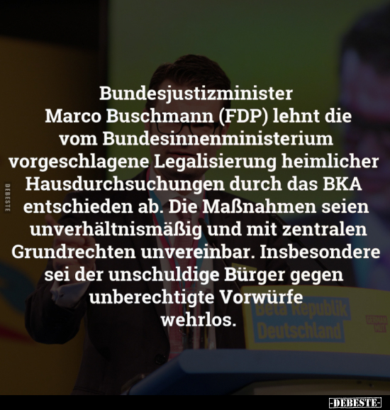 Bundesjustizminister Marco Buschmann.. - Lustige Bilder | DEBESTE.de