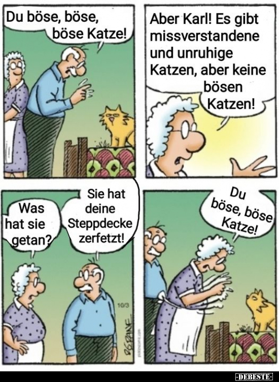 Du böse, böse, böse Katze!.. - Lustige Bilder | DEBESTE.de